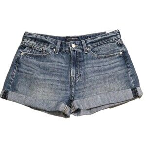 Lucky Brand Women's Boyfriend Jean Shorts - size 6 / 28 - Blue Denim